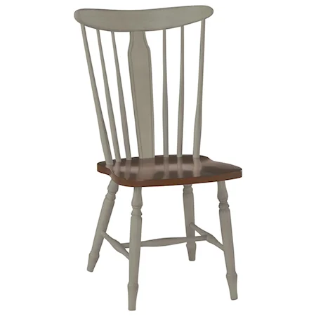 Cottage Dining Side Chair with Mission Design Influence